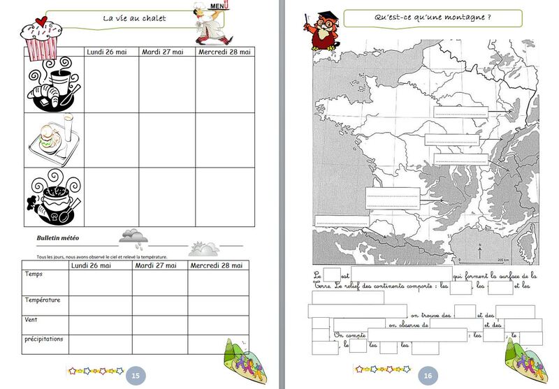 gestion de classe : carnet de classe découverte