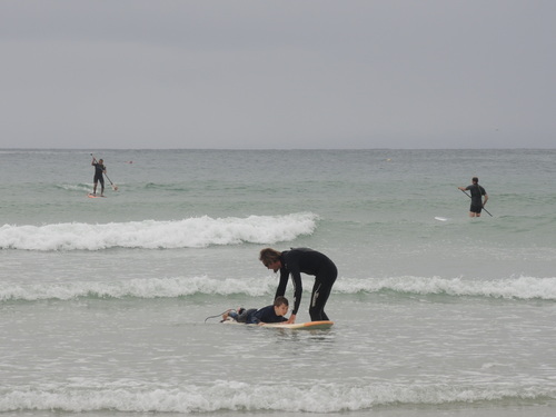 Surfing in Brittany 