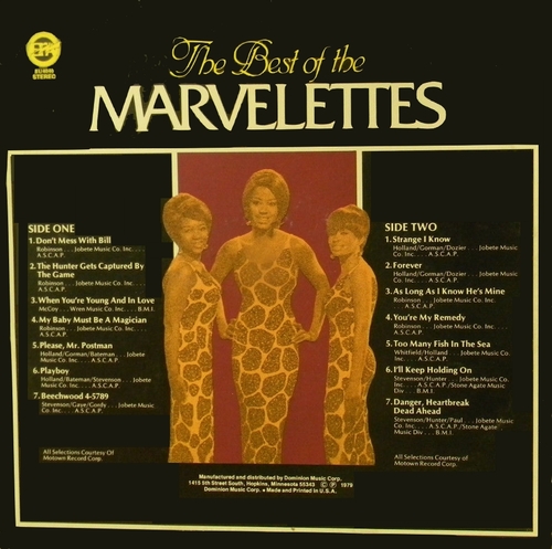 The Marvelettes : Album " The Best Of The Marvelettes " Era Records BU 400 [ US ]