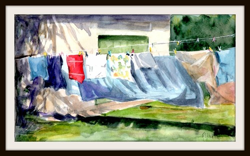 La corde à linge