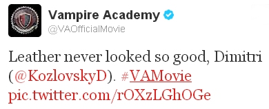 #VAMovie : Vampire Academy : New still de Dimitri