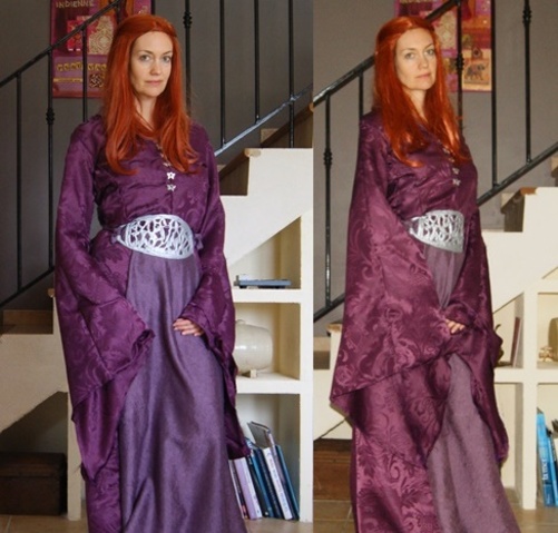 Test perruque rousse pour cosplay Sansa - A Game of Style