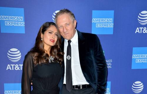 Salma Hayek et François-Henri Pinault remercient les pompiers qui ont sauvé leur vignoble californien