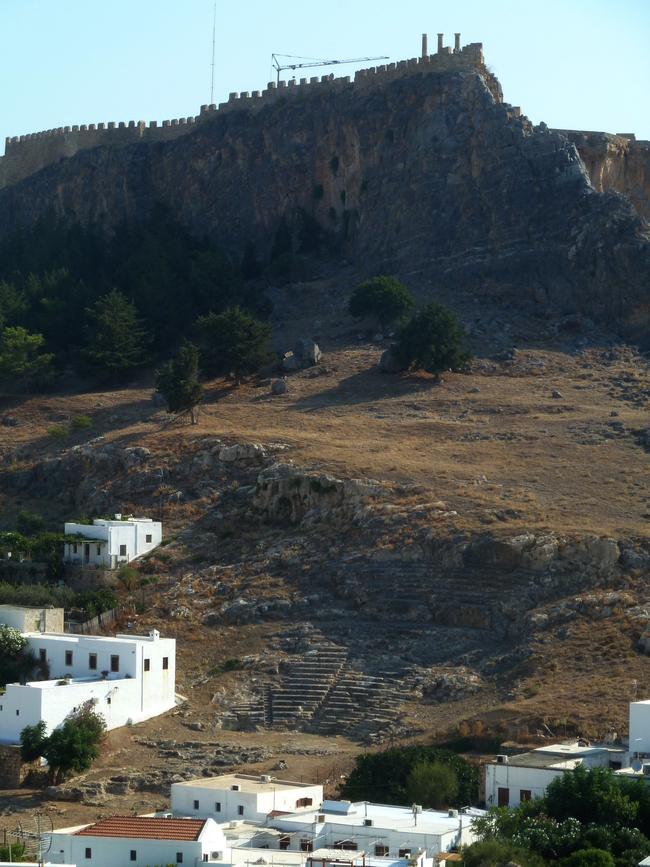 La forteresse de Lindos à Rhodes