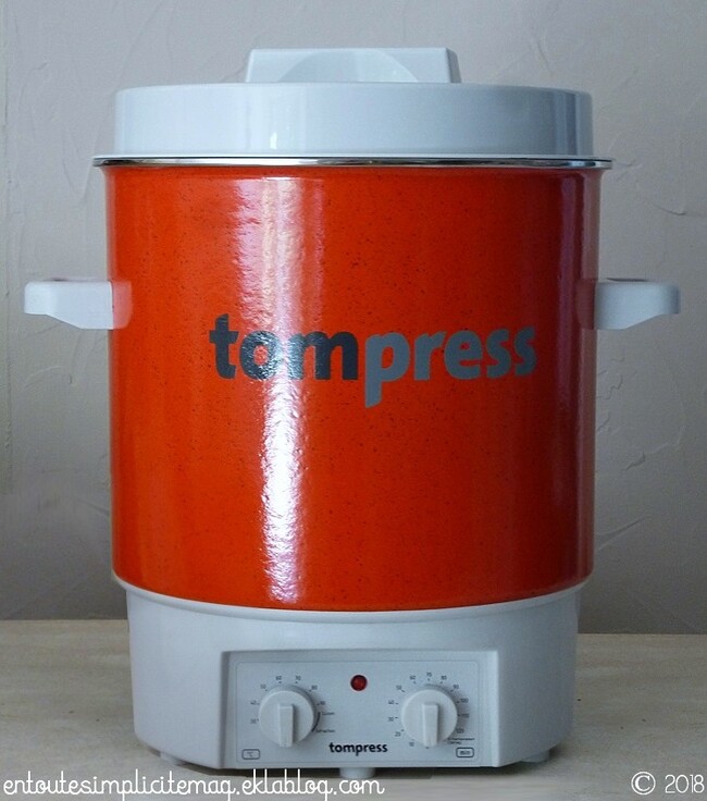 Conserves : stérilisateur émaille électrique avec minuterie de Tom Press