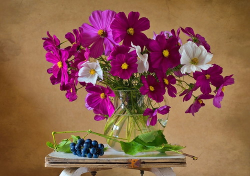 Bouquet de fleurs en vase 10