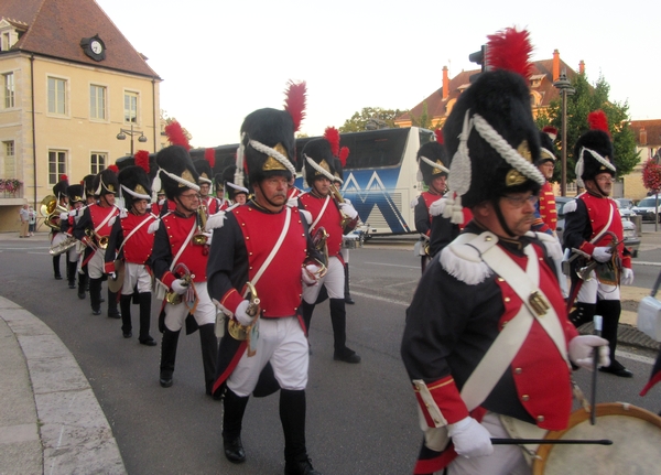 Les grognards du 18ème RT d'Epinal ont donné un superbe concert lors de la soirée "Un aigle sur la Ville" à Châtillon sur Seine