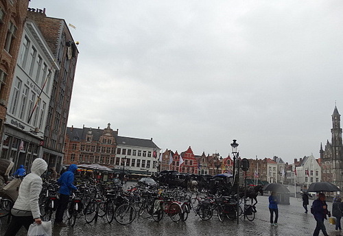 Balade à Bruges sous la pluie