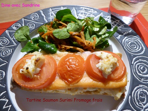 Des Tartines Saumon Surimi Fromage frais