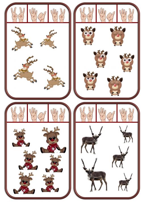 Cartes à pincer de Noël