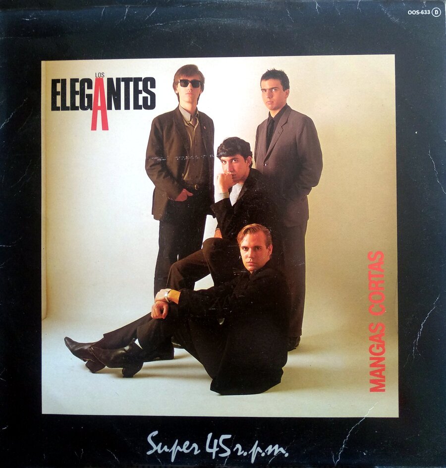 LOS ELEGANTES - MANGAS CORTAS (SELLO ZAFIRO OOS 633) MAXI SINGLE (45 RPM) 1984
