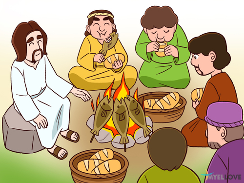 Jésus apparait à Simon Pierre et aux disciples