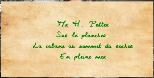 la lettre lien chapitre 3 tome 1 Harry Potter
