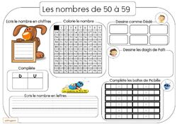 Les nombres avec Picbille