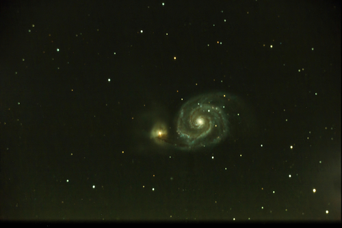 M51 - photo de 2010 retravaillée