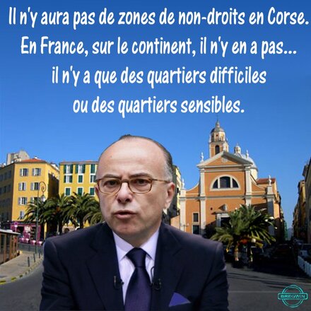 Cazeneuve en Corse