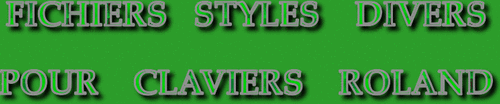 STYLES DIVERS CLAVIERS ROLAND SÉRIE 9429