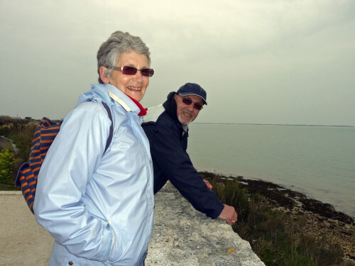 La Couarde sur le chemin Evelyne et André