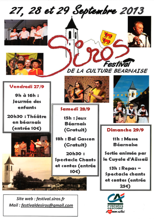 Festival de la Culture Béarnaise 2013 à Siros