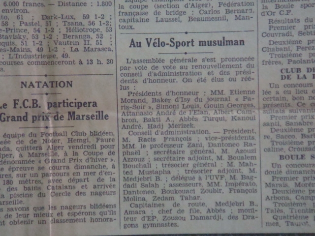 vélo sport musulman tient son assemblée