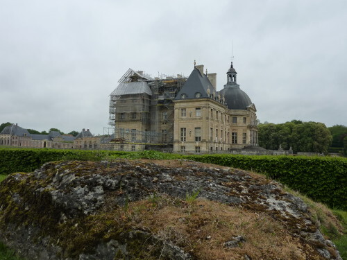 Vaux le Vicomte château vu de la pierre
