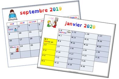 Calendriers 2019-2020