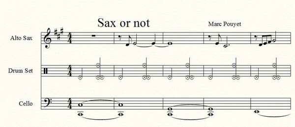 La composition du matin... Sax or not