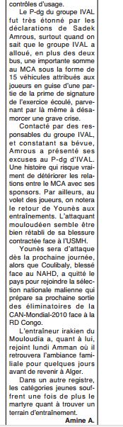 Conflit Amrous-IVAL le sponsor concessionnaire automobile