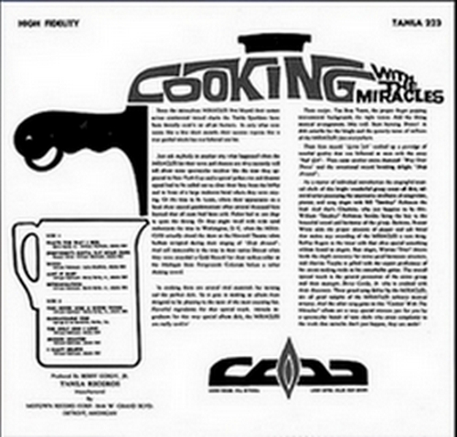 The Miracles : Album " Cookin' With The Miracles " Tamla Records TM 223 [ US ]