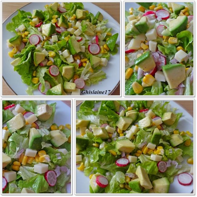 Salade D Avocat Radis Mais Comte Echalote Ghislaine Cuisine