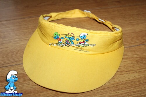 Casquette visière jaune Schtroumpf 1993