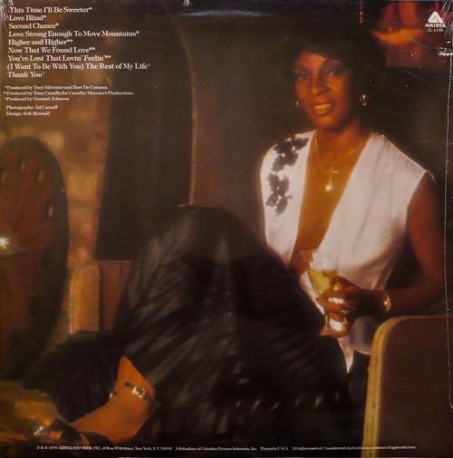 Martha Reeves : Album " The Rest Of My Life " Arista Records AL 4105 [ US ]