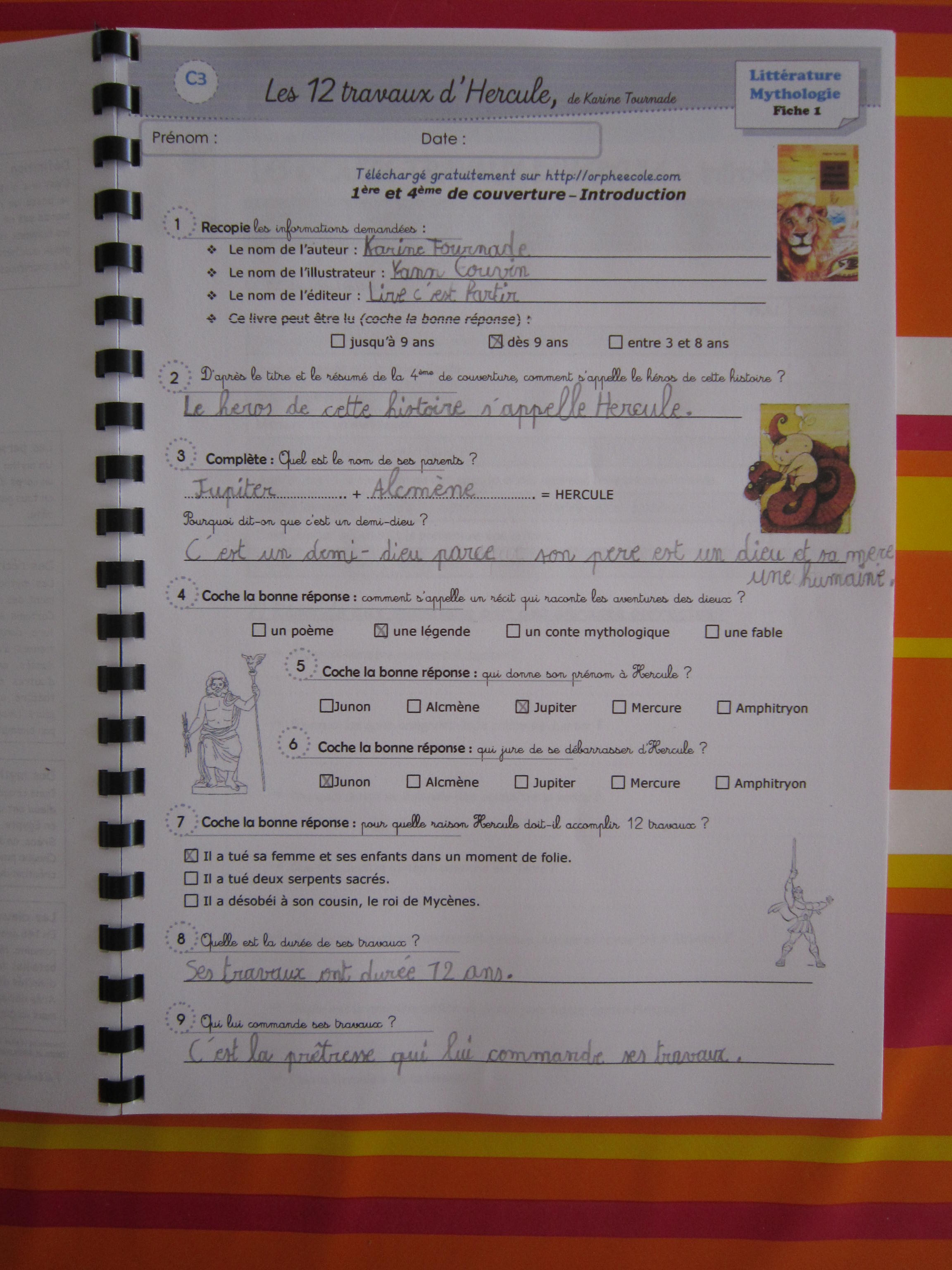 Les 12 Travaux D hercule Résumé Par Chapitre Les 12 travaux d'Hercule - Notre vie sans école