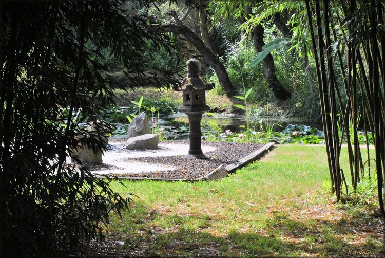 Jardin zen du parc de la Court d'Aron