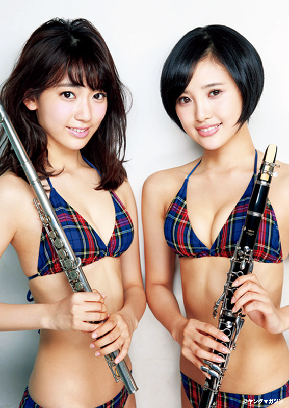 HKT48 Miyawaki Sakura 宮脇咲良 x Kodama Haruka 兒玉遥 Young Magazine No 53 2015 05