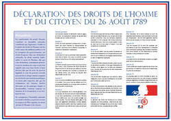 La Déclaration des droits de l’homme et du citoyen - 1789