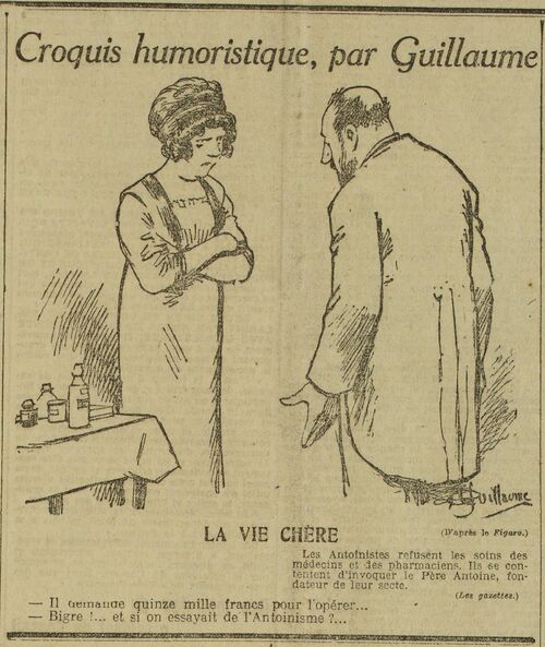 Dessin humoristique (Le Grand écho du Nord de la France 23 août 1912)