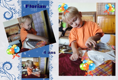 Cadeau d'anniversaire pour les 4 ans de Florian