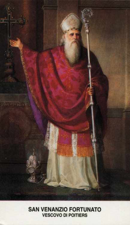 Saint Venance Fortunat, Poète et évêque de Poitiers († v. 605)