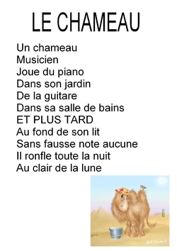 Comptines et chanson pour chameaux et dromadaires