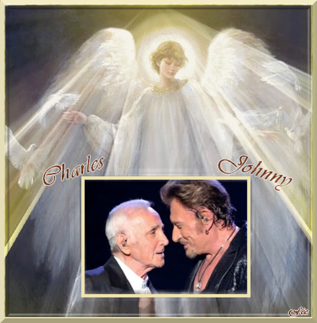 Johnny Hallyday & Charles Aznavour  "Sur ma vie" & Nous reverrons un jour ou l'autre