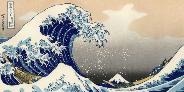 "La Grande Vague de Kanagawa" de Hokusai Katsushika