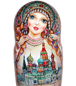 La matriochka poupée russe & les poupées gigognes