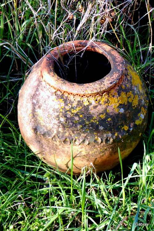 Pots décoratifs dans le jardin ...