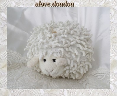 Doudou Peluche Mouton Jardin d'Ulysse Blanc