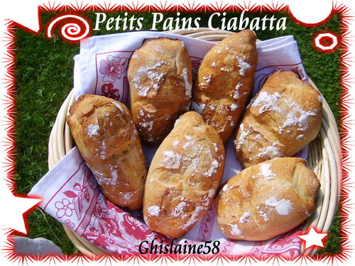 Petits pains Ciabatta