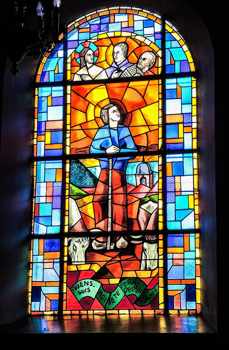 Vitrail de François-Isidore Gagelin berger à Montperreux.