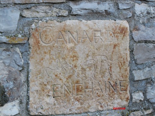 PIERRE SCULPTEE POUR LA PARTICIPATION DU CANARD ENCHAINE DANS LA REALISATION DE CETTE BERGERIE BERGERIE LA BLAQUIERE (9)
