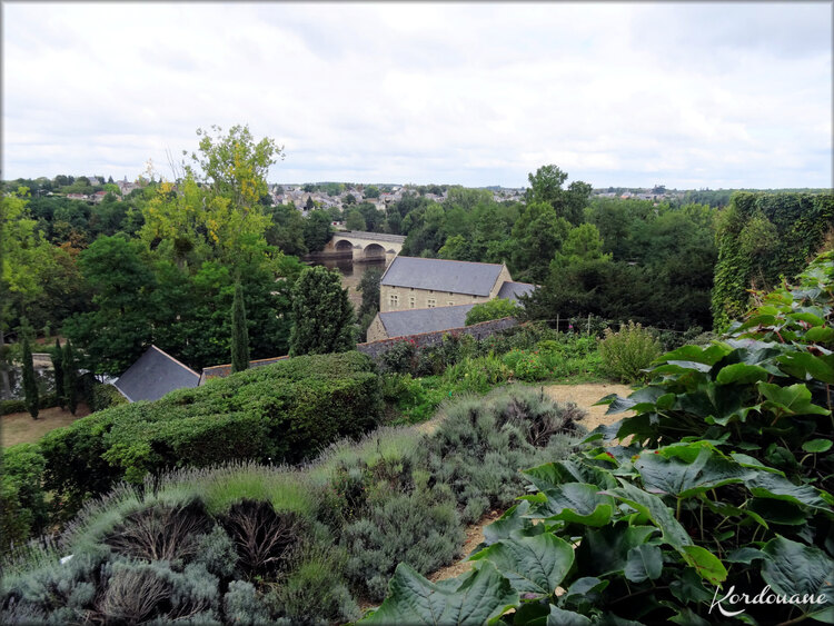 Photo du Thouet et du moulin à eau - Montreuil Bellay