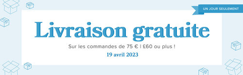 livraison gratuite le 19 avril....